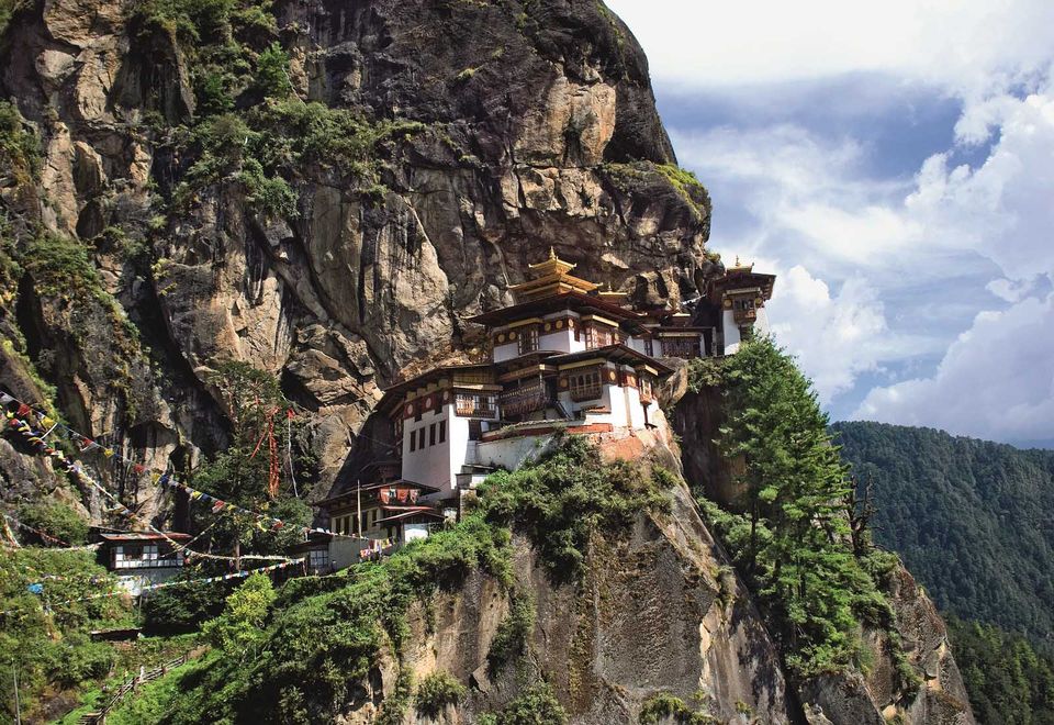 Das berühmte Tiger's Nest in Bhutan