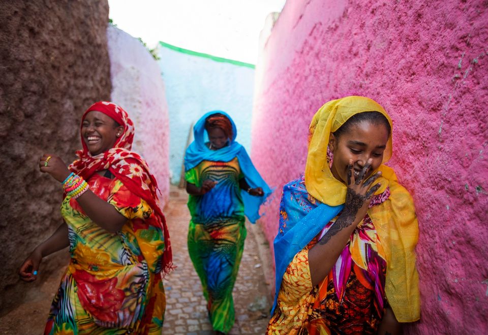 Harar Frauen, Äthiopien Reise