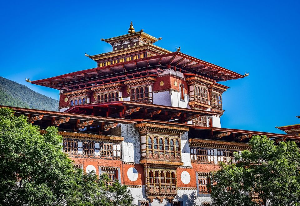 Palast, Bhutan Reise