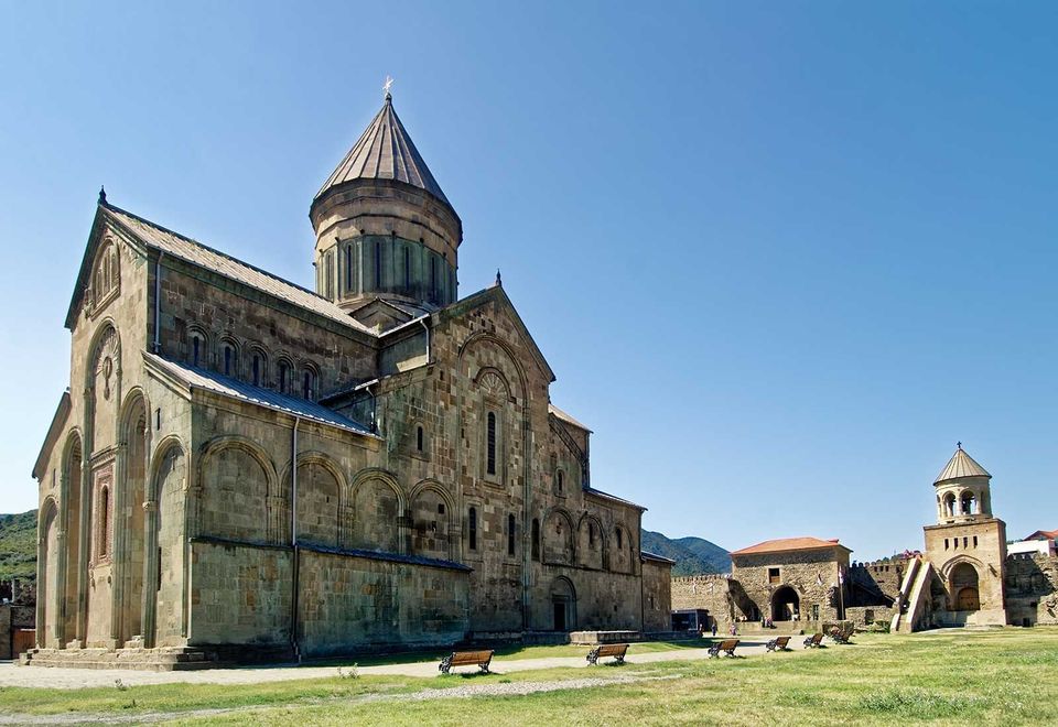 Die Swetizchoweli-Kathedrale in Mzcheta, der früheren georgischen Hauptstadt und heute religiöses Zentrum