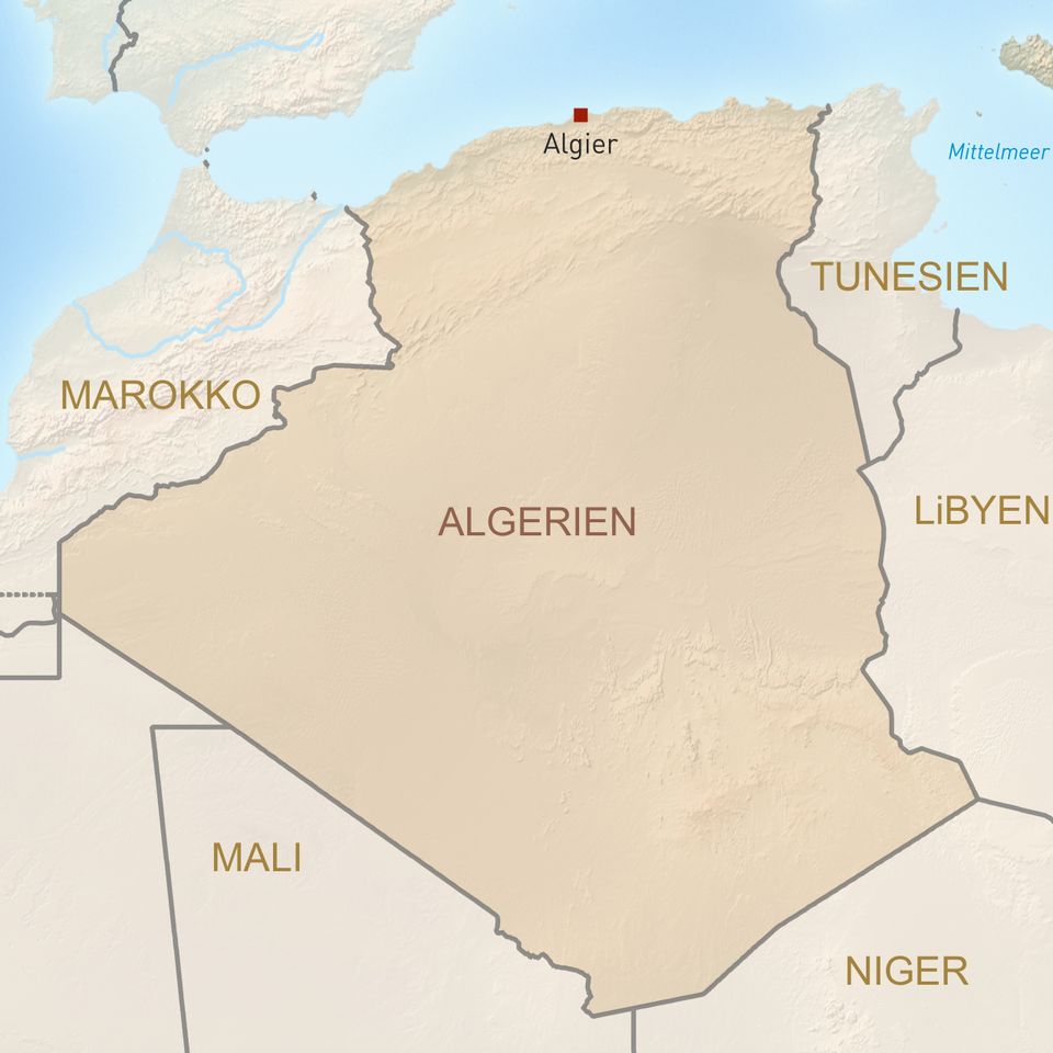 Algerien Karte