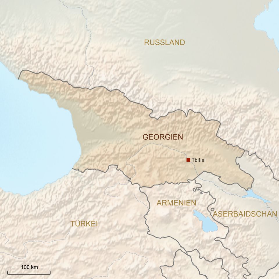 Georgien Karte