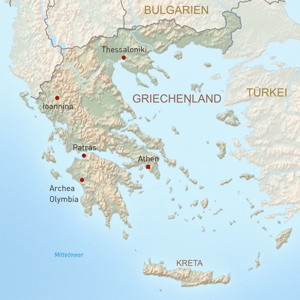 Griechenland - Übersichtskarte 