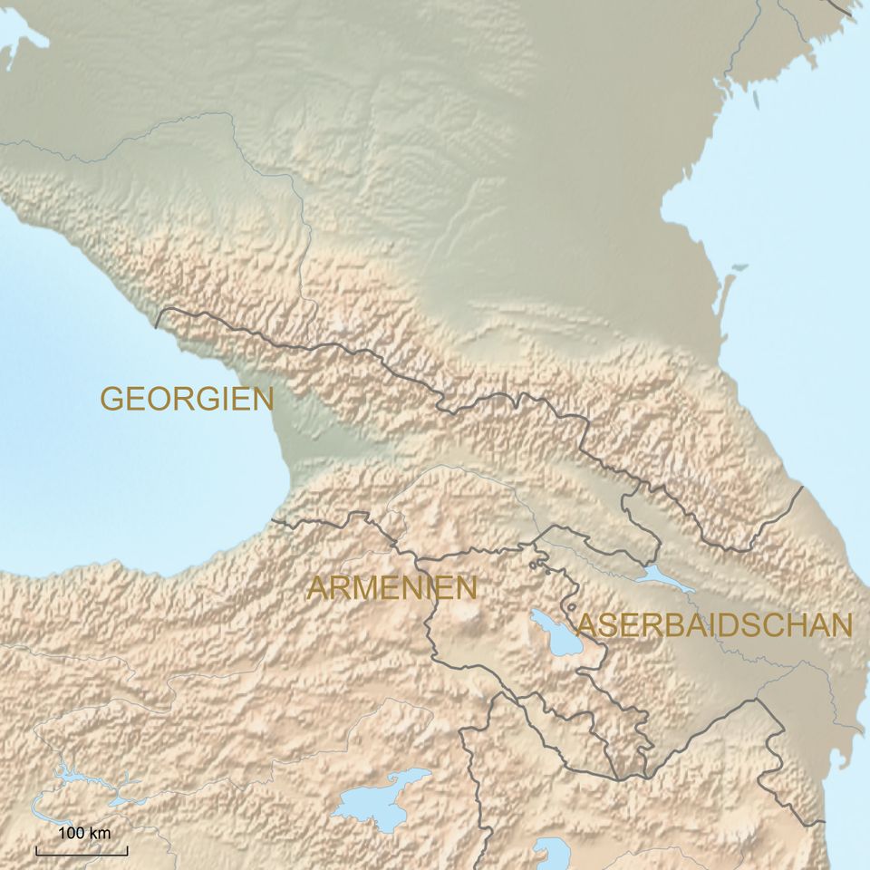 Kaukasus Landkarte 