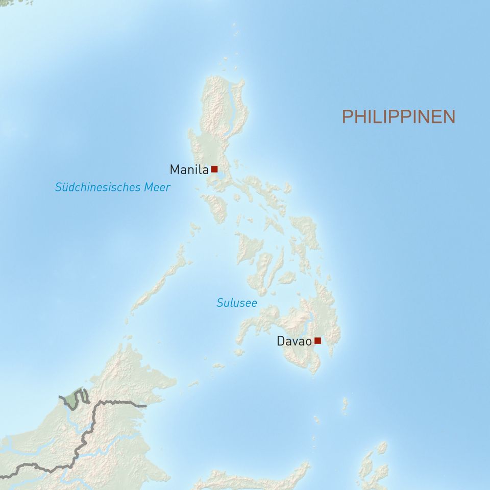 Landkarte Philippinen