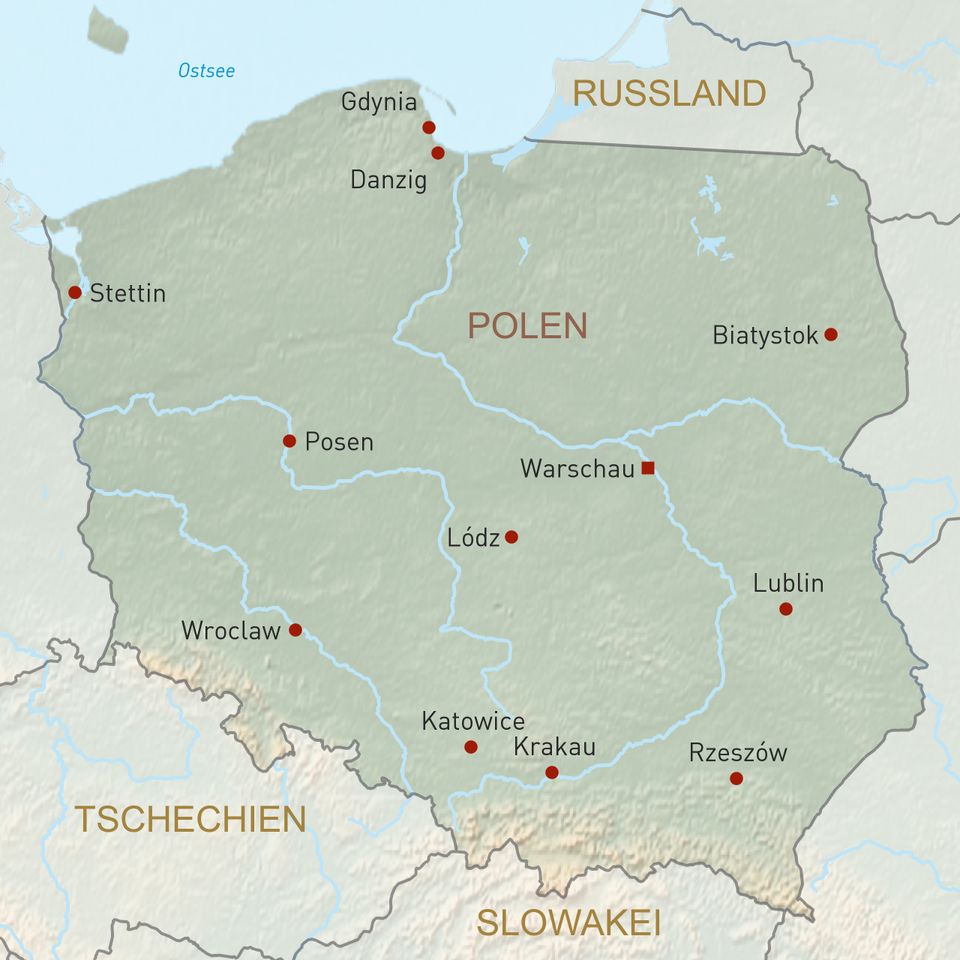 Polen Übersichtskarte