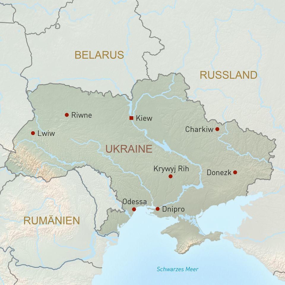 Ukraine Übersichtskarte - Geoplan Privatreisen