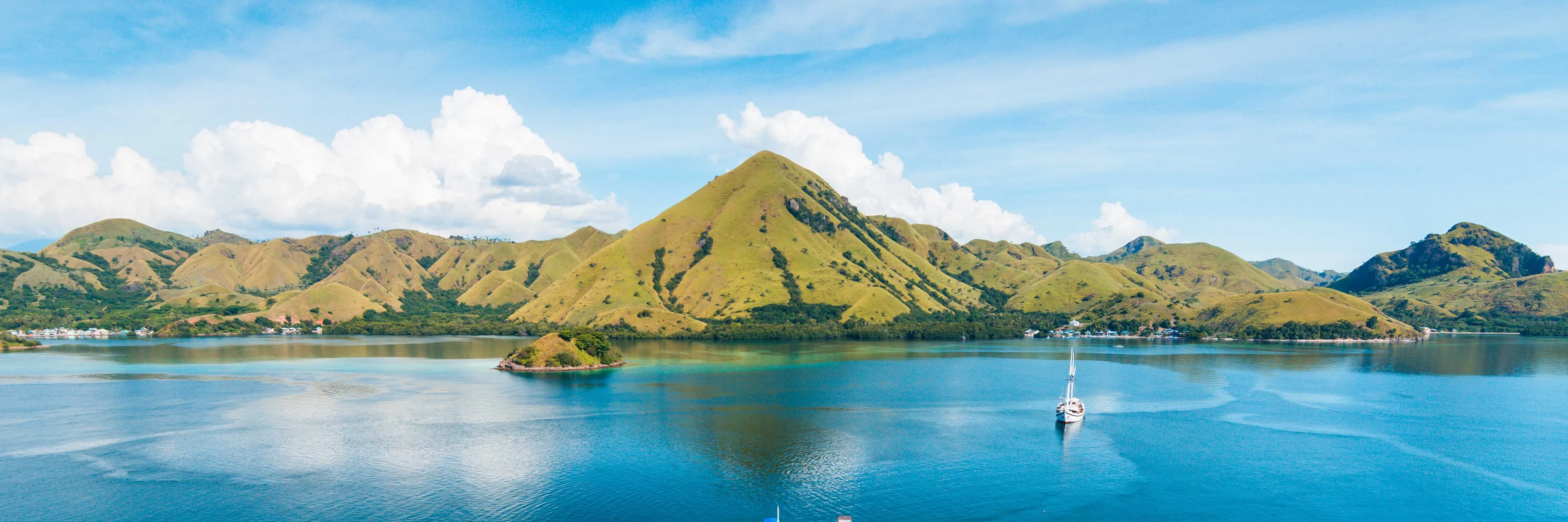 Insel Komodo, Blick von der Spitze der Kelor Insel