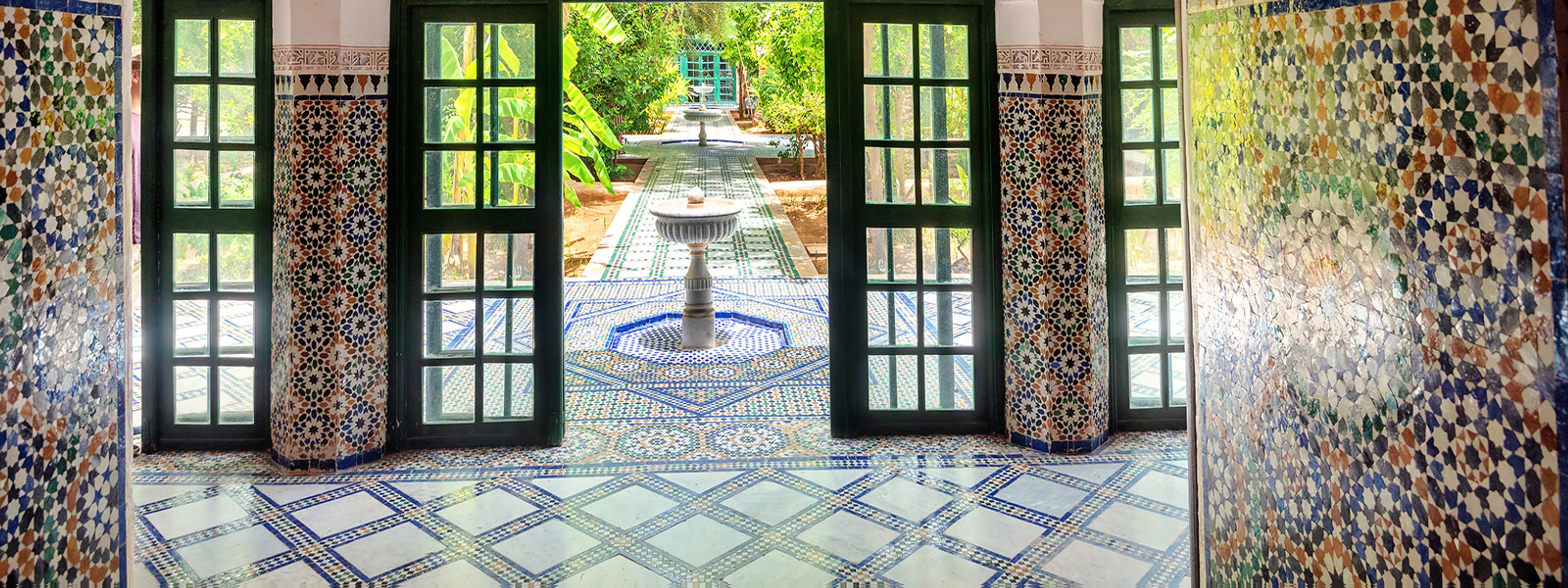 Interieur Bahia-Palast in Marrakesch