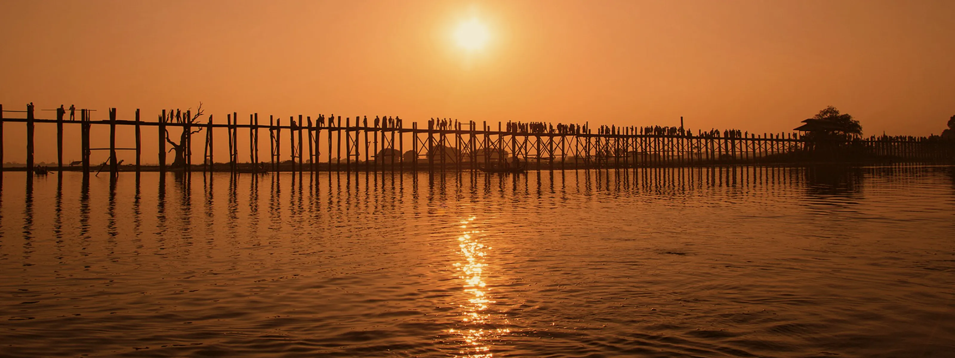 Myanmar Flusskreuzfahrt Amarapura Ubein Brücke 