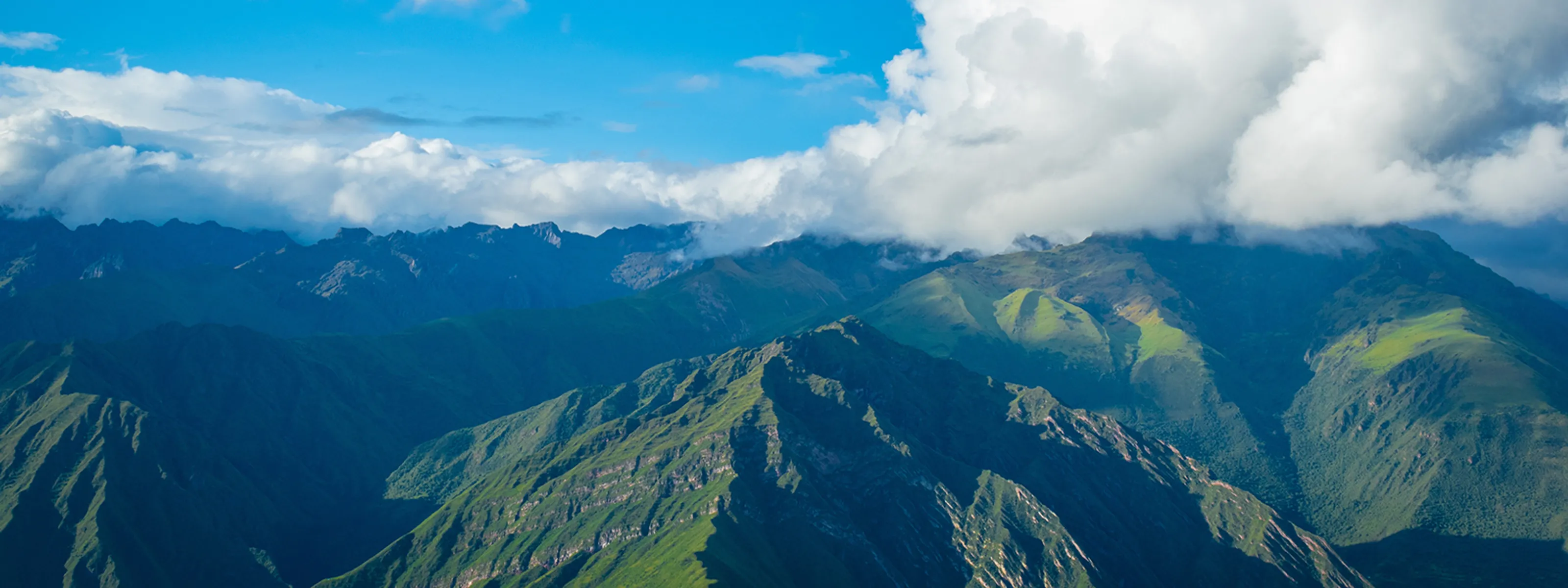 Blick über das Urubambatal, Peru