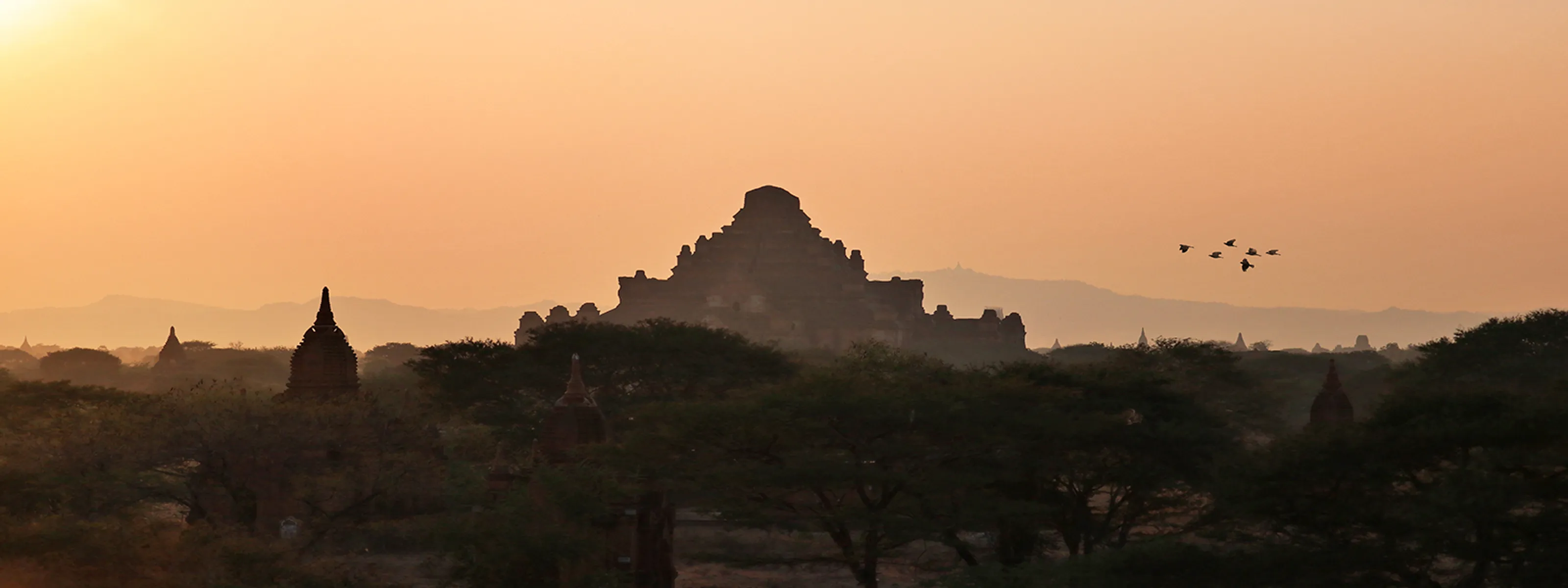 Myanmar Bagan Sonnenuntergang
