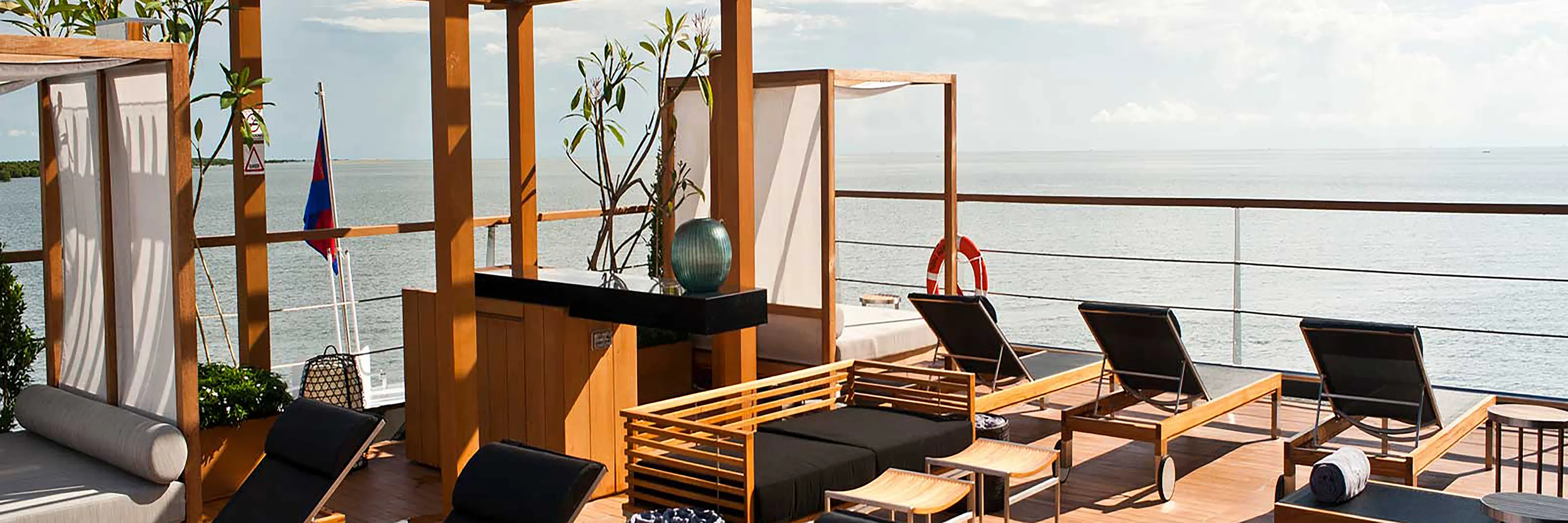 Sun Deck der Aqua Mekong