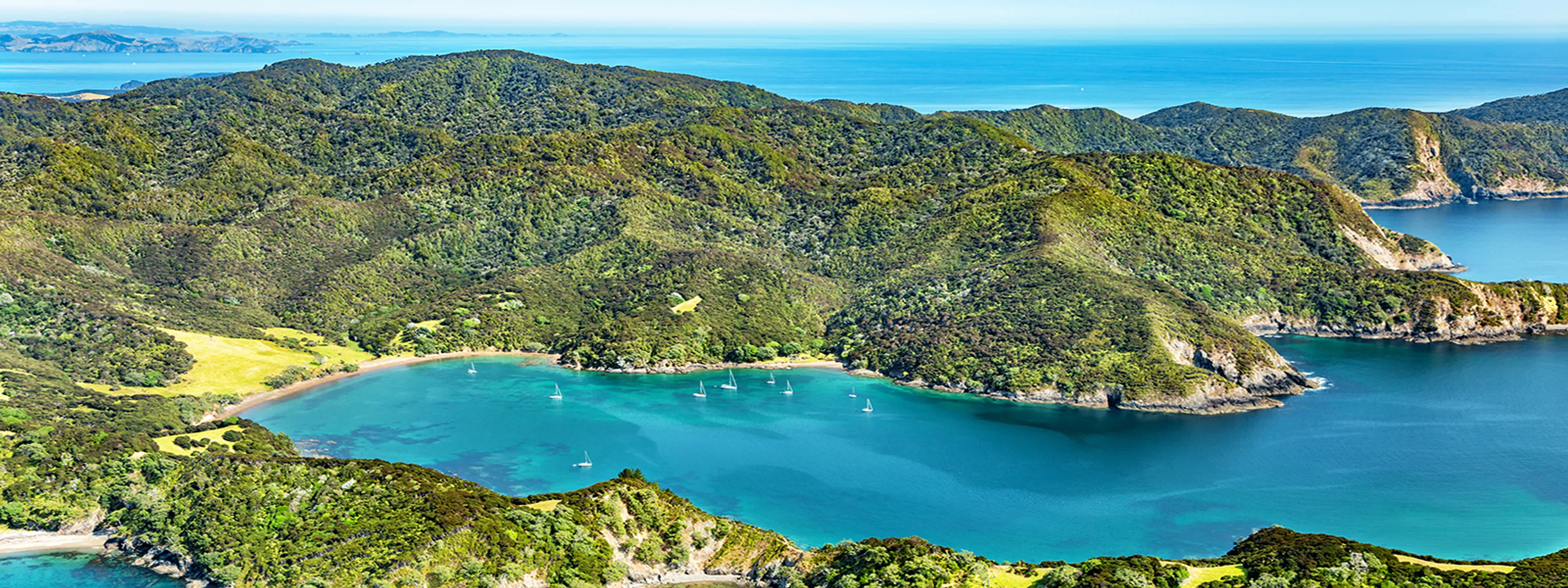 Luftaufnahme des Te Rawhiti Inlet, Bay of Islands iStock © Iryna-Shpulak