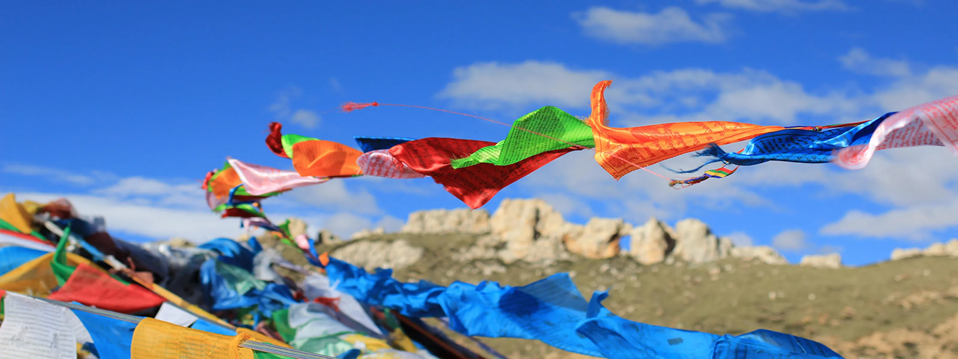 Tibetische Gebetsfahnen