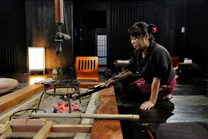 Abendessen im Kominka