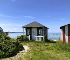 Badehäuschen auf der Insel Ærø 