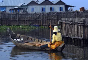 Boot auf dem Tonle Sap-See