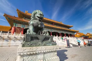 Chinesischer Wächterlöwe (Shishi), Verbotene Stadt, Peking
