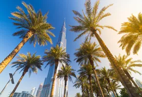 Der imposante Burj Khalifa, das höchste Bauwerk der Welt