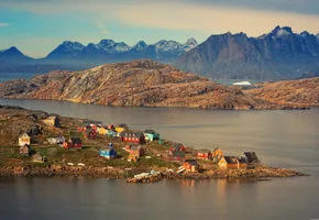 Grönländisches Dorf