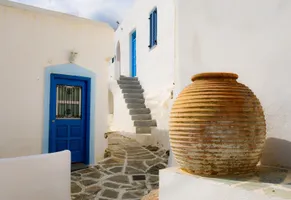Typische griechische Architektur auf Paros