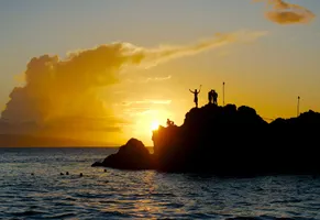 Dankesgebet an die Götter, Kaanapali Beach auf Maui