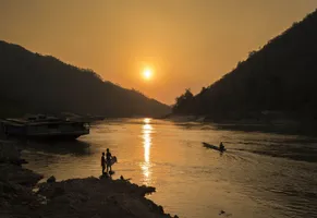 Abendstimmung am Mekong