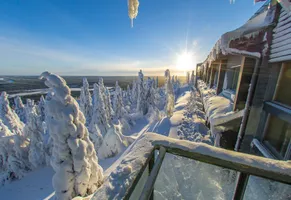 Aussicht bei dem Hotel in Iso Syöte