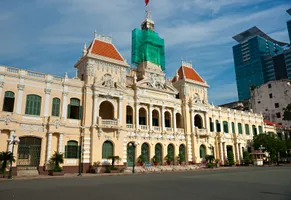Kolonialgebäude in Saigon, Vietnam