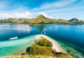 Insel Komodo, Blick von der Spitze der Kelor Insel