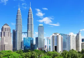 Skyline von Kuala Lumpur City, Hauptstadt Malaysias