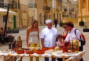 Köstliche Essensstände