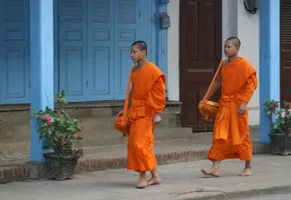 Mönche in Luang Prabang