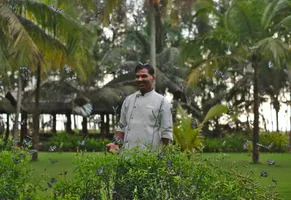 Koch im Schmetterlingsgarten