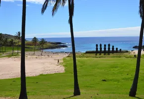 Die Küste der Osterinsel 