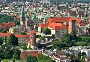 Blick auf Krakau mit Wawel-Höhe