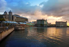 Port Louis bei Sonnenuntergang, Mauritius