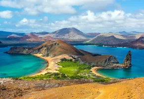 Blick von der Insel Bartolomé