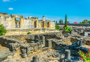 Ruinen einer Synagoge in Kapernaum