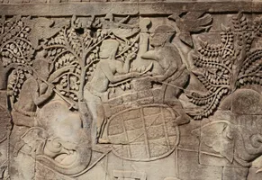 Siem Reap, Relief in Angkor
