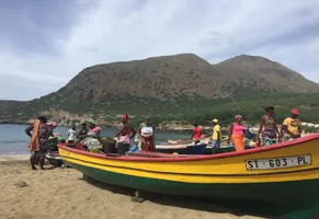 Strandszenerie auf Santiago, Kapverden