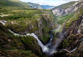 Der Wasserfall Vøringsfossen, Norwegen