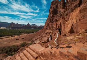 AlUla mit seinen faszinierenden Felsformationen, Schluchten und Klippen  © Visit Saudi