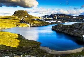 Unterwegs im Hardangervidda-Nationalpark in Norwegen