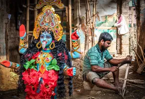 Töpferviertel Kumar Tuli in Kolkata