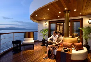 Terrasse auf der Sanctuary Ananda