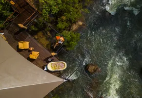 Das Shinta Mani Wild aus der Vogelperspektive