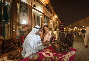 Perlenverkauf im Souq Waqif