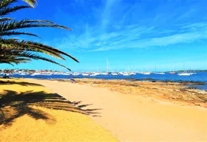 Der Hafen Punta del Este an einem sonnigem Tag